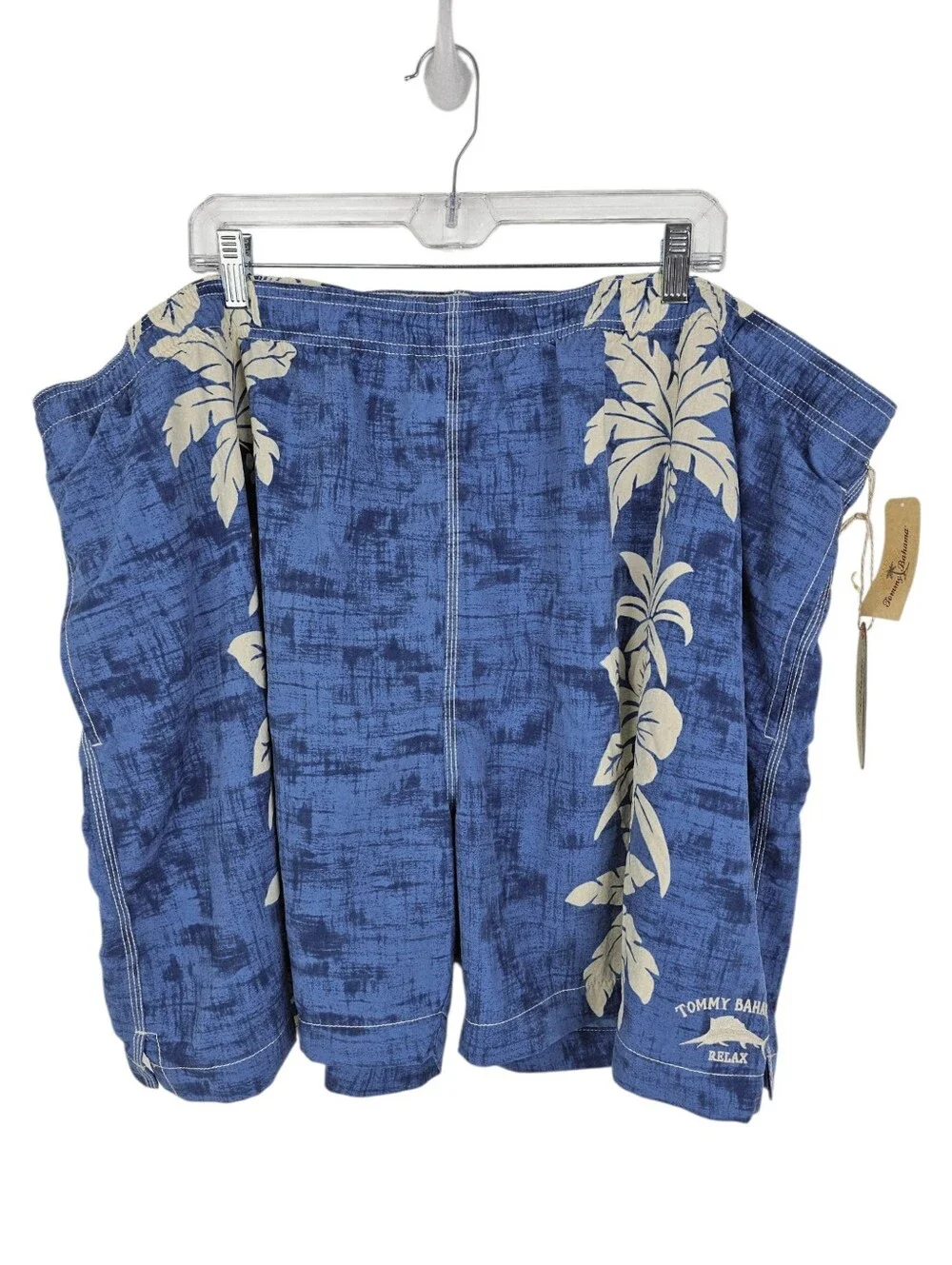 Tommy Bahama Palm-O-Rama Blue Tropical Swim Trunks NWT 4XB